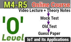 O Level M4-R5 Introduction to Internet of Things(IoT) and its Applications
