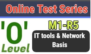 O LEVEL M1-R5 IT Tools & Network Basis Online Test Series